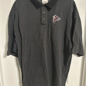 Atlanta Falcons Black Polo Shirt with Embroidered Logo